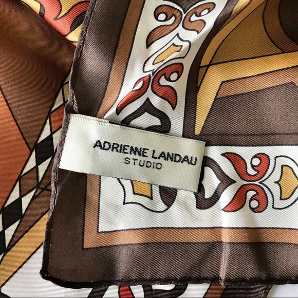 ADRIENNE Landau Studio Vintage Scarf - Picture 5 of 7
